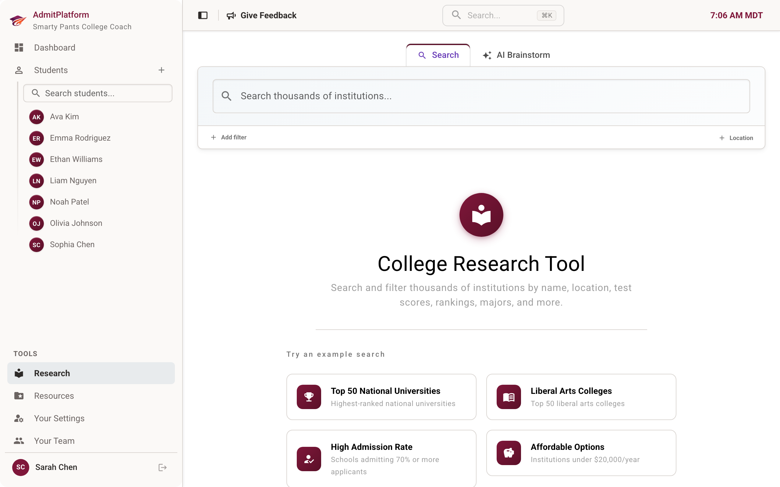 College search